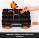 thumbnail image 4 of Organizador de herramientas de doble cara con polímero resistente a los impactos y extraíble personalizable, excelente para tornillos, tuercas, piezas pequeñas, 34 compartimentos, negro/nara, 4 of 5