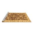 thumbnail image 2 of Ahgly Company Machine Washable Indoor Round Oriental Brown Traditional Area Rugs, 4' Round, 2 of 4