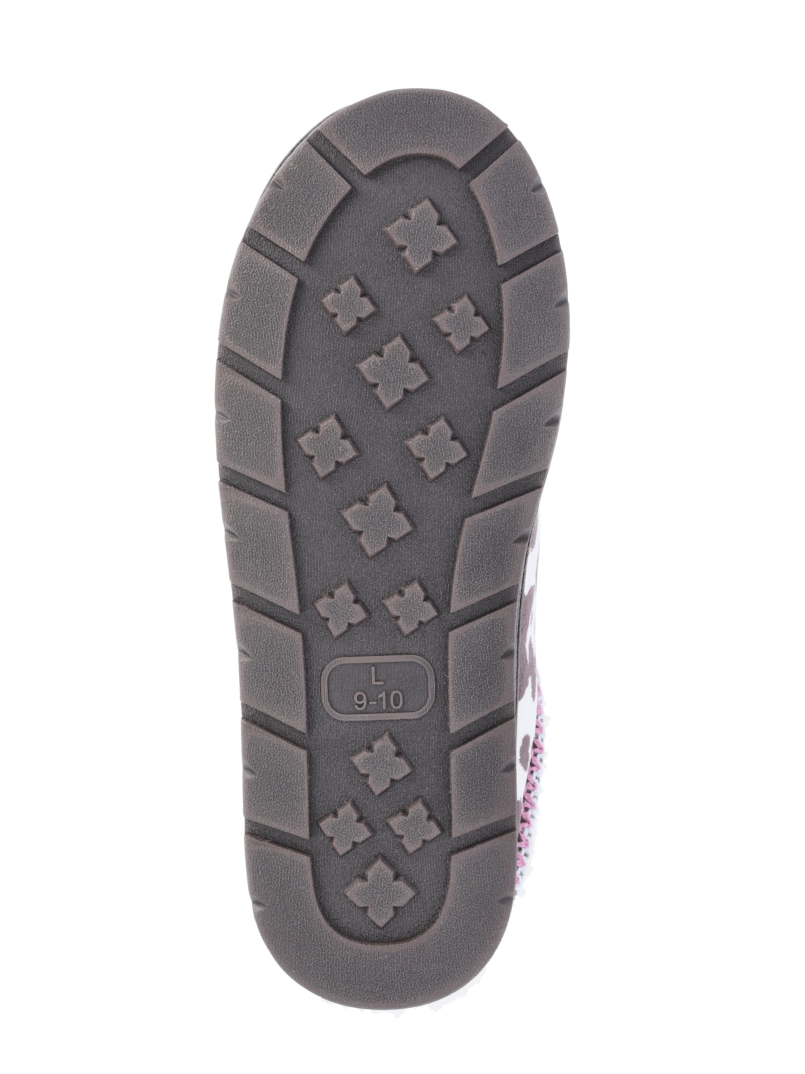 No Boundaries Women's Cow Print Clog Slippers