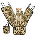 thumbnail image 2 of Pzuqiu Leopard Design Dog Car Seat Cover for Back Seat Hard Bottom Back Seat Extender for Puppy with Pet Bandana and Hangning Trash Bin 3 Pieces, 2 of 6