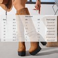 thumbnail image 3 of Women's Faux Suede Knee High Platform Boots, Triple Metal Buckle Strap Chunky High Heel Tall Boots, Side Zipper Fashion Boots, 3 of 9