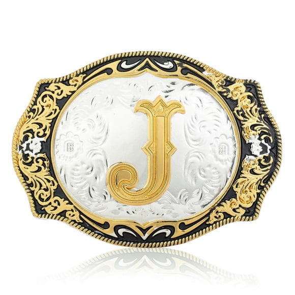 Qqa Hebilla De Cinturón Occidental De Moda Vintage A A Z Letra Inicial Hebillas De Cinturón De Vaquero Para Hombres/Mujeres