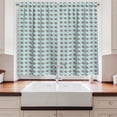 thumbnail image 2 of Ambesonne Stripes Kitchen Curtains, Vintage Line Design, 55"x39", Pale Blue and Black, 2 of 3