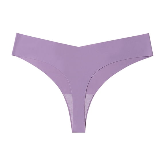 Nvzi Women’s Seamless Underwears Panties Sexy Lace Hipster Bikini Thong Briefs Panty Underwear for Women,3pcs(Purple,L)
