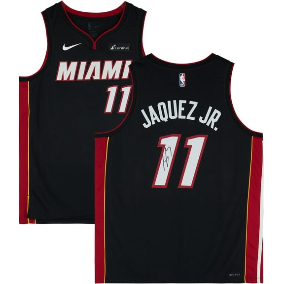 Jaime Jaquez Jr. Miami Heat Autographed Black Icon Swingman Jersey - Fanatics Authentic Certified