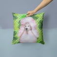 thumbnail image 2 of Carolines Treasures BB9891PW1414 White Standard Poodle St Patricks Fabric Decorative Pillow  14Hx14W multicolor, 2 of 4
