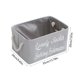 thumbnail image 3 of Cesta de tela plegable gris | Tela resistente con asas | Organizador suave pero resistente para ropa, juguetes y otros artículos | Contenedor de almacenamiento doméstico fácil de limpiar, 3 of 6