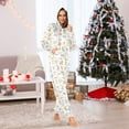 thumbnail image 6 of Simple Icons Pattern Adult onesie Pajamas, Crystal Velvet Ultra Soft Warm Jumpsuit for Men and Women, 6 of 7