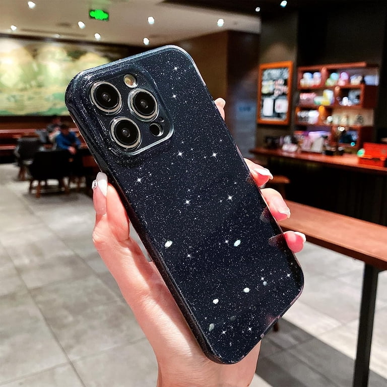 Glitter Phone Case for iPhone 15 Pro Case 6.1" 2023, Cute Bling Slim Sparkle Protective, Shockproof Soft Silicone Cover for Women Girls (Black) - Walmart.com Glitter Phone Case for iPhone 15 Pro Case 6.1" 2023, Cute Bling Slim Sparkle Protective, Shockproof Soft Silicone Cover for Women Girls (Black) - Walmart.com