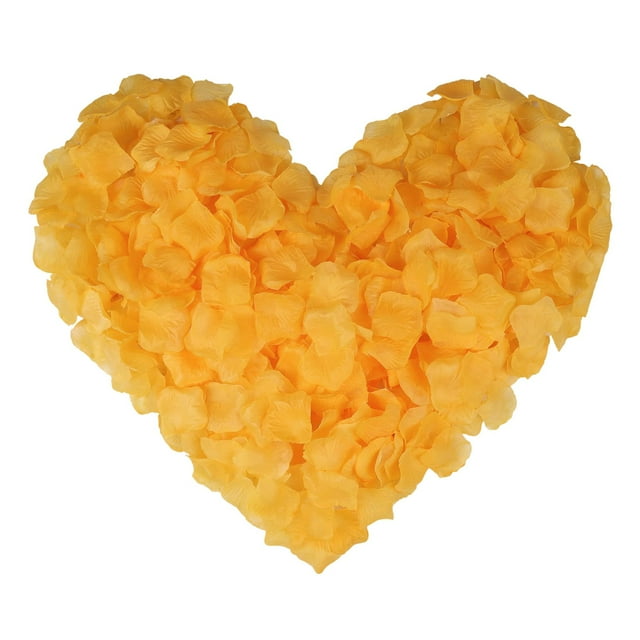 100PC Artificial Silk Rose Petals - Bright Fabric, Reusable, For Wedding/Valentine's Day Decor