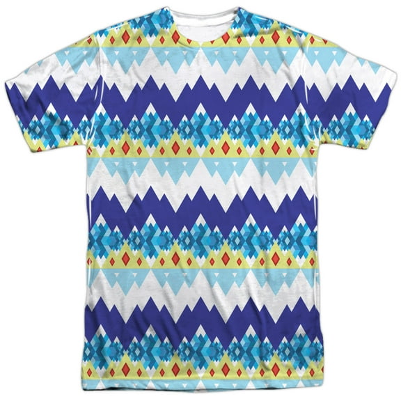 Adventure Time Men's  Ice King Geometric Sublimation T-shirt White
