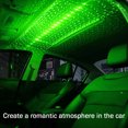thumbnail image 3 of fashionhome Car Ceiling Projector Light USB Interface Mini Projector Lamp 360 Degrees Adjustable Ambient Lamp, Green, 3 of 9