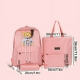 thumbnail image 2 of 4pcs Student Backpack With Handbag Crossbody Bag And Pen Bag Set, Cute Bear Pattern Backpack, Large-capacity Travel Backpack Fashion Casual Backpack, 2 of 5