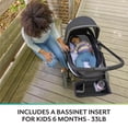 thumbnail image 2 of Evenflo Pivot Xplore Dreamz All-Terrain Stroller Wagon with Bassinet Insert (Jetsetter Black), 2 of 5