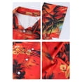 thumbnail image 5 of LALAMELON Men's Hawaiian Shirt Button Down Tropical Holiday Beach Shirts Casual Short Sleeve Tops, 5 of 5