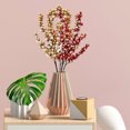 thumbnail image 2 of 4PCS Simulation Red Fruit Christmas Ornament Cuttings Bright Gold Metallic Froth 36cm Berry Decorations, 2 of 5