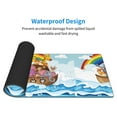 thumbnail image 5 of Disketp Gaming Mouse Pad Rainbow Animals on Noah's Ark Pattern Large Mouse Mat Long Extended Desk Pad Non-Slip Rubber Mice Pads Stitched Edges Thin Pad (11.8x31.5 Inch), 5 of 8