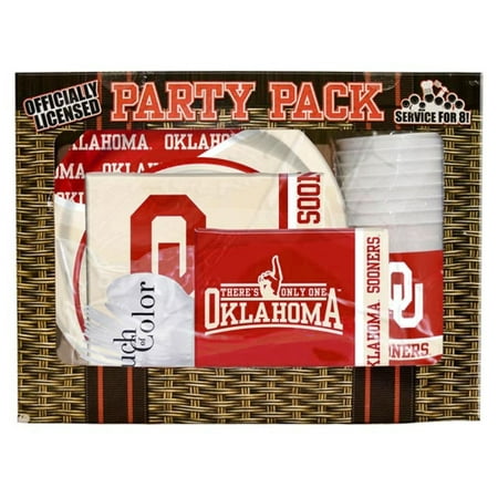 Oklahoma Sooners Game Day Party Pack - No Size