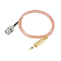 Uxcell BNC Male to 3.5mm (1/8") Male Coaxial Power Audio Cable 50 ohm 3 Feet
