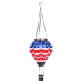thumbnail image 2 of wowotier Hot Air Balloon Solar Lantern, Hanging Outdoor Solar Lantern with Flickering Flame for Decorative Garden Patio Yard Party Decor for Birthday Independence Day Gift - American Flag, 2 of 6