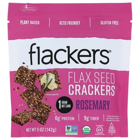 Photo 1 of 04-18-2023-----Doctor In The Kitchen Organic Flax Seed Crackers Rosemary, 5 Oz