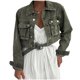 thumbnail image 2 of Puntoco Abrigo Mujer Street Retro Baggy Solapa Denim Cargo Chaqueta Otoño Hip Hop Chaqueta Corta Liquidación Puntoco Puntoco-1, 2 of 9