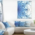 thumbnail image 1 of Fractal Flower in Soft Blue Digital Art - Floral Canvas Art Print, 1 of 3