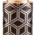 thumbnail image 3 of Deep Brown and Silver Geo Weave Table Lamp, 3 of 4