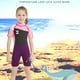 thumbnail image 2 of Soidarity Traje de neopreno para niños Ropa de buceo profesional Mangas cortas protectoras Niños Niñas Ropa de baño para piscina Ropa de playa Deportes acuáticos Negro+Rosa SG Soidarity OD003692-04, 2 of 6
