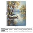 thumbnail image 4 of Fenyluxe Boats Water Tree Ideal Comfy Throw Blanket Soft Plush Blanket for All Seasons - Bed Blanket 40x50in, 4 of 6