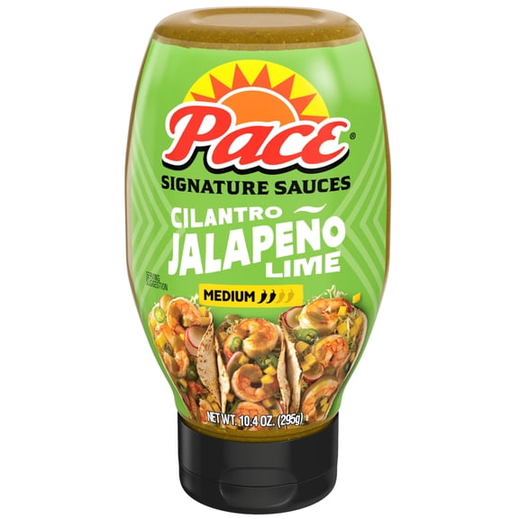 Pace Cilantro Jalapeno Lime Signature Sauce, 10.4 oz Bottle