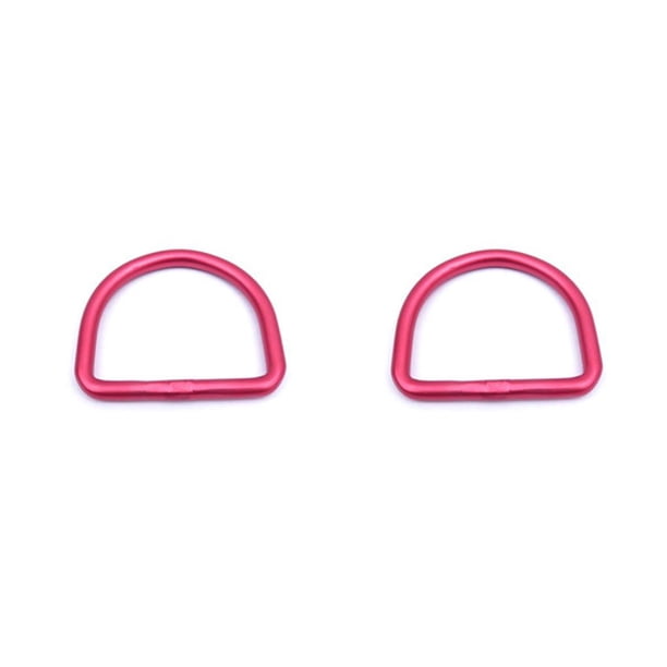 Toystoory Anillo en D para buceo, cinturón de peso, retenedor de arnés, hebilla de tope, superficie lisa, deportes acuáticos, natación, rosa Rosado 2piezas Toystoory CBP365791