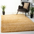 thumbnail image 2 of SAFAVIEH Hudson Shag Jaden Striped Area Rug, Gold/Ivory, 8' x 10', 2 of 8