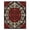 Black, Pattern 2, variant on ODIKA 4'x6' Machine Washable Non-Slip Area Rug, Antique Burgundy High Traffic Rug, Red, 1008426