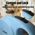 thumbnail image 2 of Heavy Duty Retractable Dog Leash,Likaty 10ft Strong & Durable Walking Leash for S to L Dogs up to 30/45 lbs Non Slip Grip Leashes for Small Medium Dogs,Blue, 2 of 5