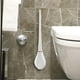 thumbnail image 4 of Cepillo para inodoro con apertura automática, base montada en la pared, cerdas flexibles de TPR, limpieza 360° para baños, baños y aseos, incluye adhesivo, 4 of 4