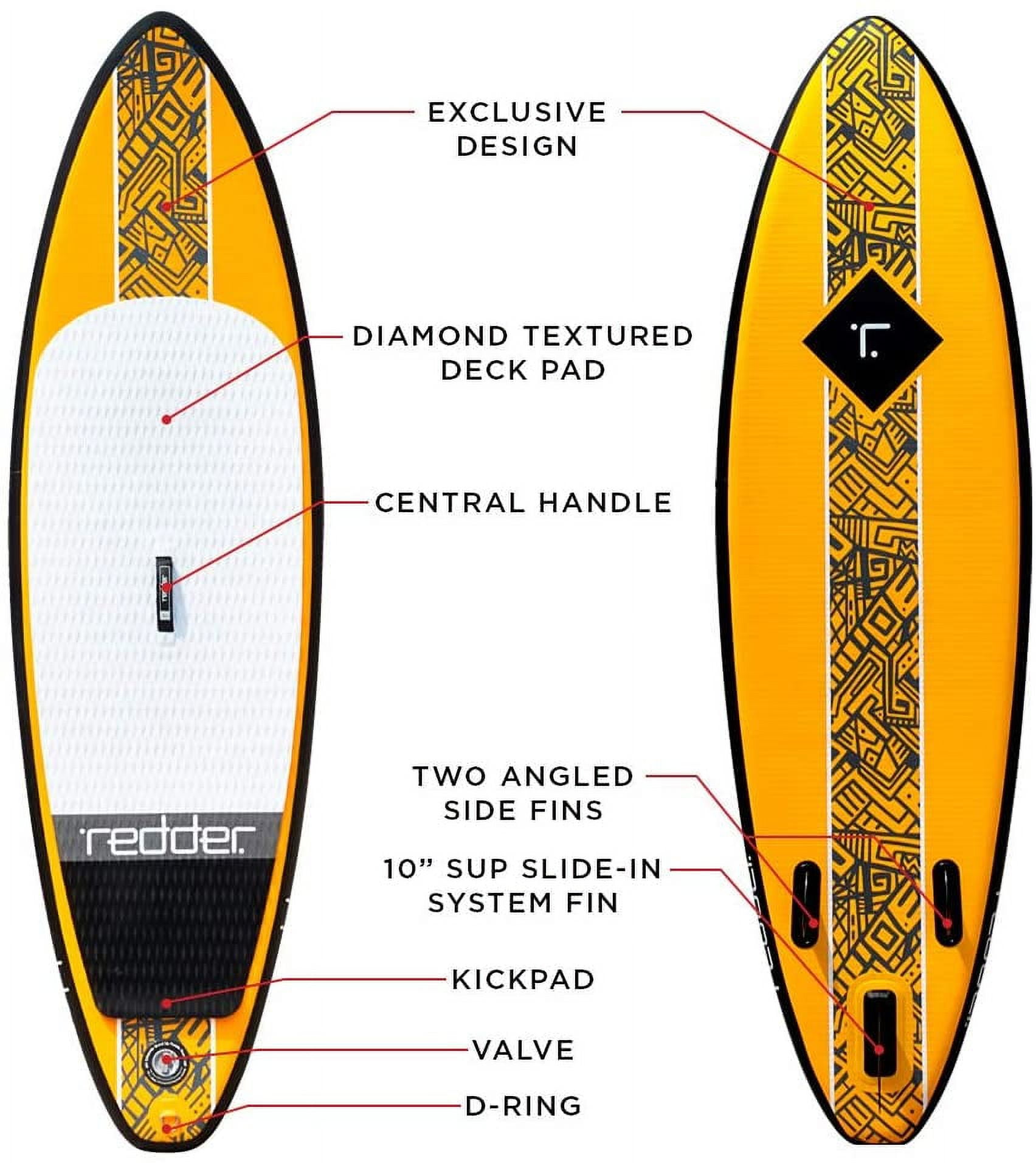 Pure Joy Inflatable Stand Up Paddle Boards, 9' Wide Stable Design, Non-Slip Comfort Deck