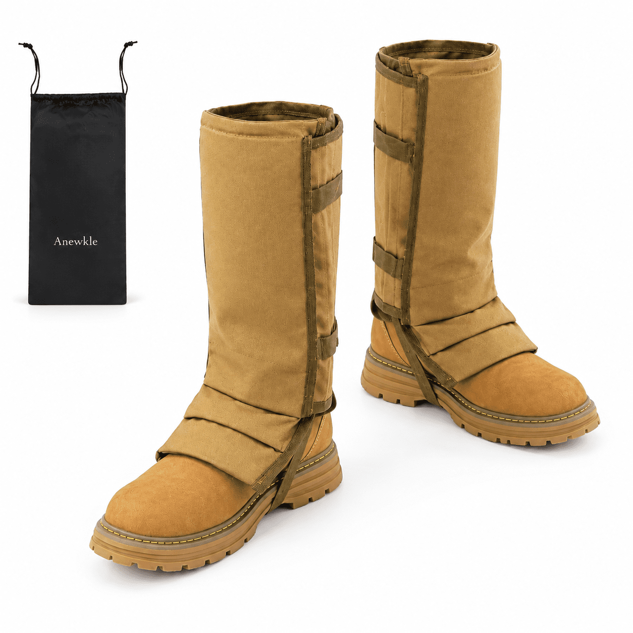 Snake Gaiters Leg Guards Waterproof 1000D PVC Coated for Hiking Fishing Farming
