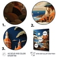 thumbnail image 3 of Designart "Adventure Papercut Coastal Seaside painting I" Nautical & Beach Floater Framed Canvas Wall Art, 3 of 7