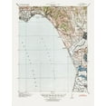 thumbnail image 2 of USGS 12x14 White Modern Wood Framed Museum Art Print Titled - Capitola California Quad - USGS 1940, 2 of 4