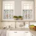 thumbnail image 3 of Wildflower Kitchen Curtains Botanical Print Valances for Windows Blooming Floral Curtains & Drapes, Blackout Curtains Rod Pocket Kitchen Curtains and Valances Set Tier Curtains for Bathroom, 3 of 5