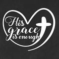 thumbnail image 5 of Wild Bobby His Grace Is Enough Heart Inspirational/Christian Men Premium Tri Blend Tee, Vintage Black, XX-Large, 5 of 5