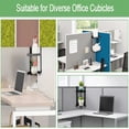 thumbnail image 2 of Adjustable Office Cubicle Corner Shelf with Hooks, Multi-Purpose Storage Organizer for Cubicle Workspace, Home Office Organization Essential, 2 of 5