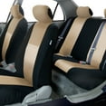 thumbnail image 3 of FH Group Beige Seat Covers Airbag Ready Split Bench Auto with Gray Heavy Duty Floor Mats, 3 of 8
