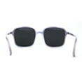 thumbnail image 4 of Womens Polarized Thin Plastic Mod Oversize Rectangle Sunglasses Purple Tortoise Black, 4 of 4