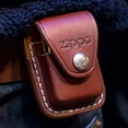 thumbnail image 2 of Zippo Brown Lighter Pouch with Loop, 2 of 5