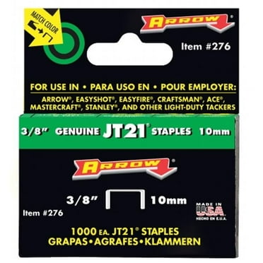 Arrow Fastener Co. .38in. JT21 Staples  276