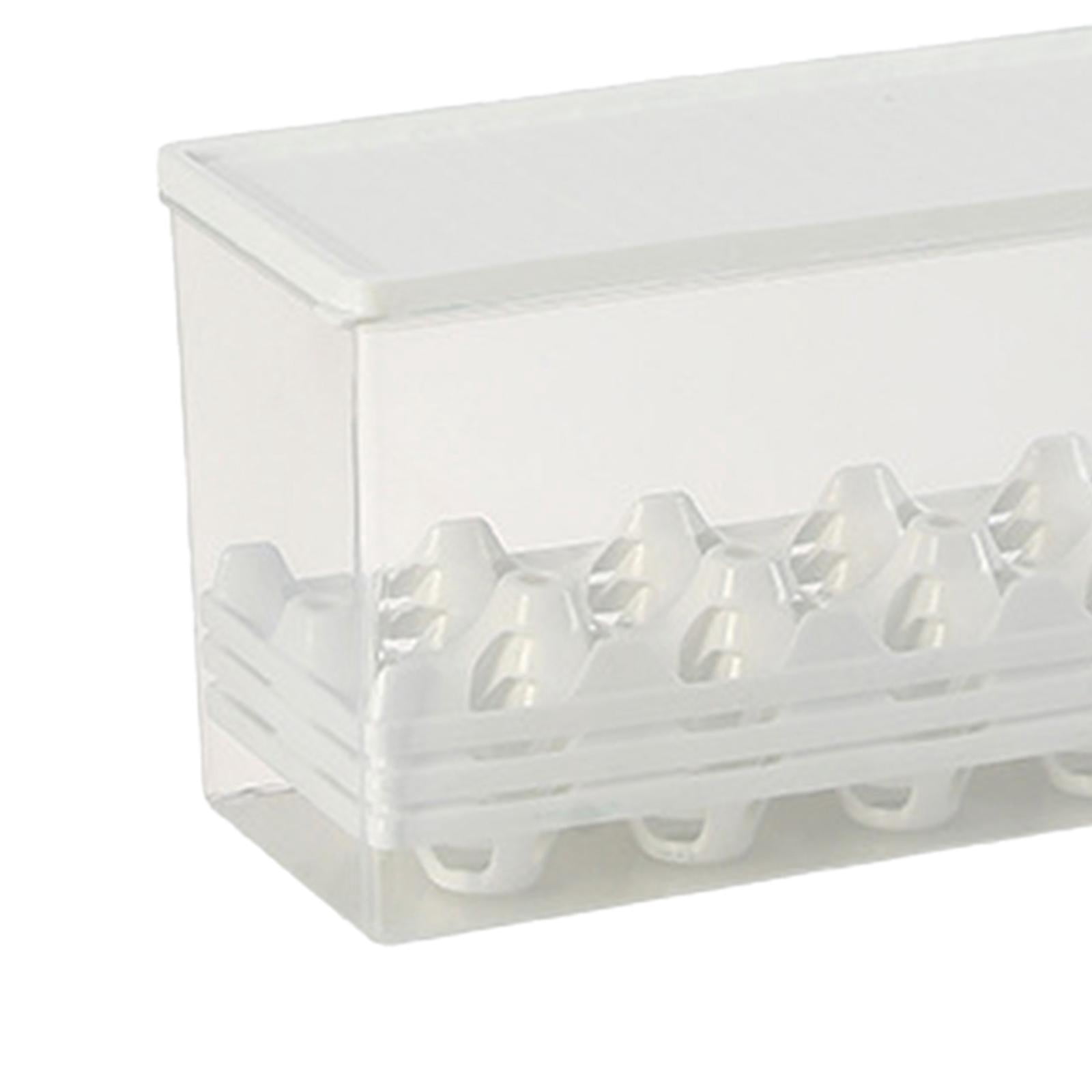 Egg Storage Box Egg Storage Container Portable Space Saver Multipurpose Fresh Storage Household Egg Holder for Countertop Restaurant Pantry 28cmx11cmx14cm
