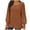 Brown, variant on cocolona Womens Square Neck Sweaters Fall Winter Fashion Long Sleeve Shirts Casual Solid Color Pullover Tops Soft Lightweight Sweaters for Women