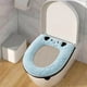 thumbnail image 4 of Funda de Asiento de Inodoro, Funda de Asiento de Inodoro, Cojín, Funda de Asiento, Cojín, Asiento de Inodoro Suave, Lavable, Cómoda Funda para Tapa de Inodoro, para Baño, Inodoro de Viaje, 4 of 5